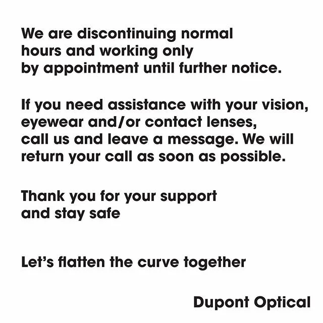 Hall Of Frame Dupont Optical