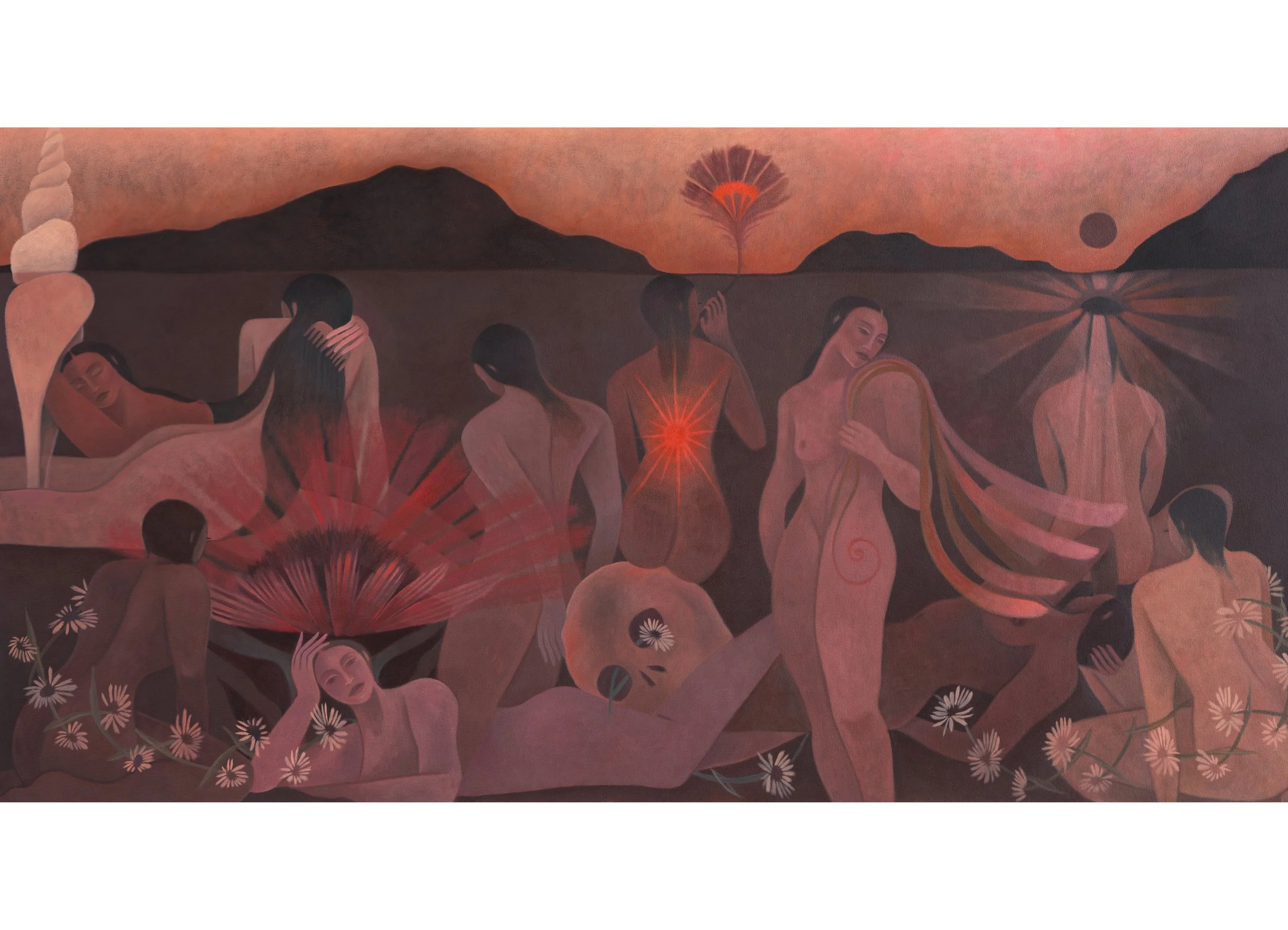 WOMEN LIVING PEACEFULLY UNDER THE MOUNTAIN