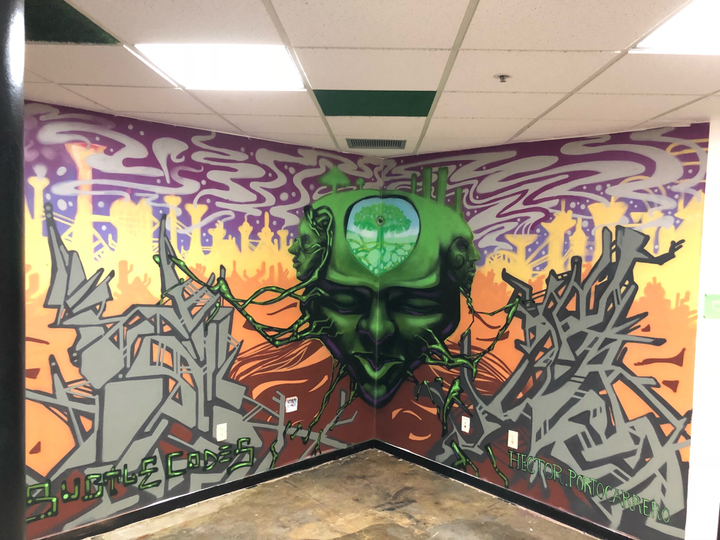Collaboration mural with Subtlecodes and Alec Kreisberg 