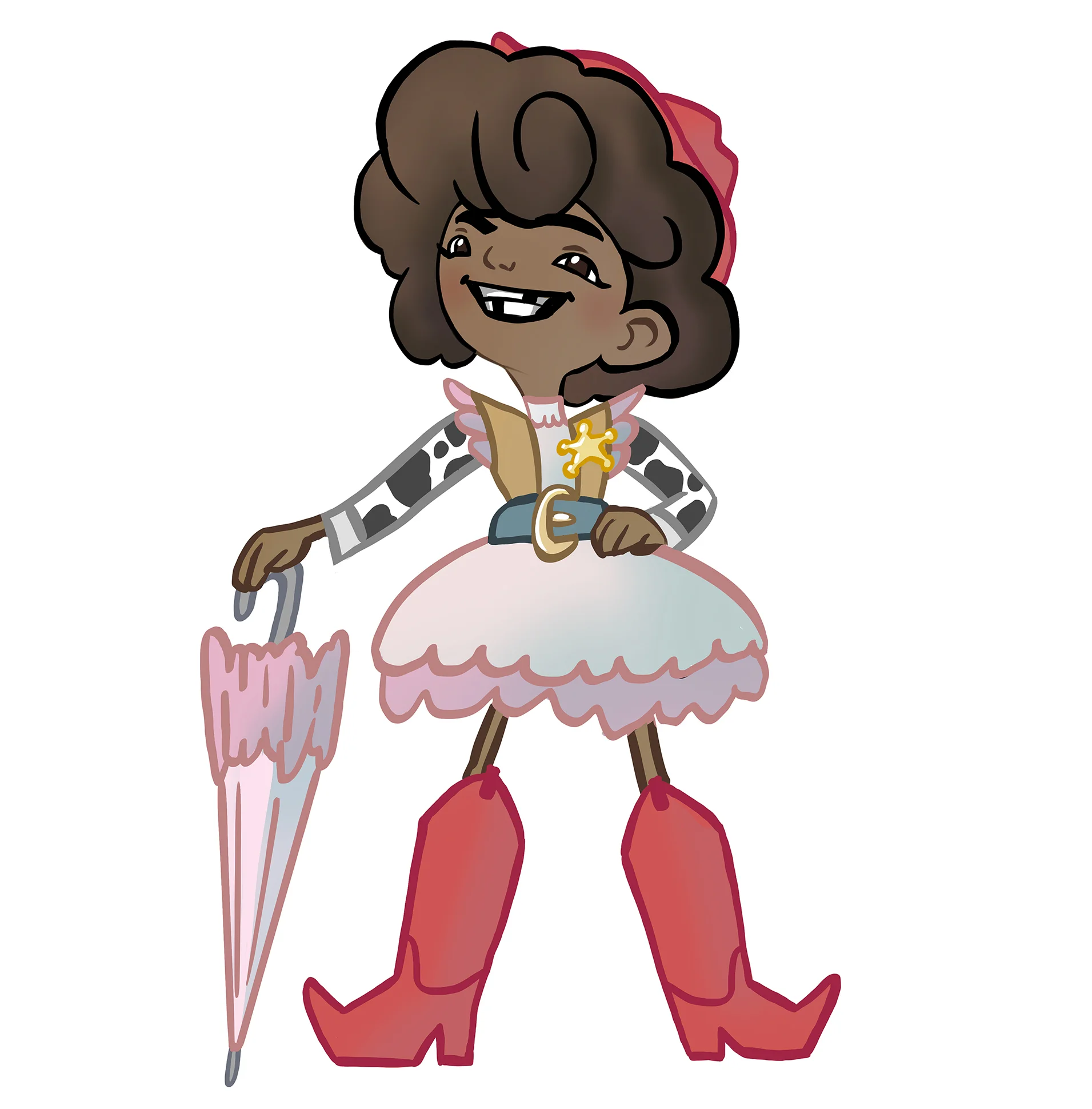 Above: final character design