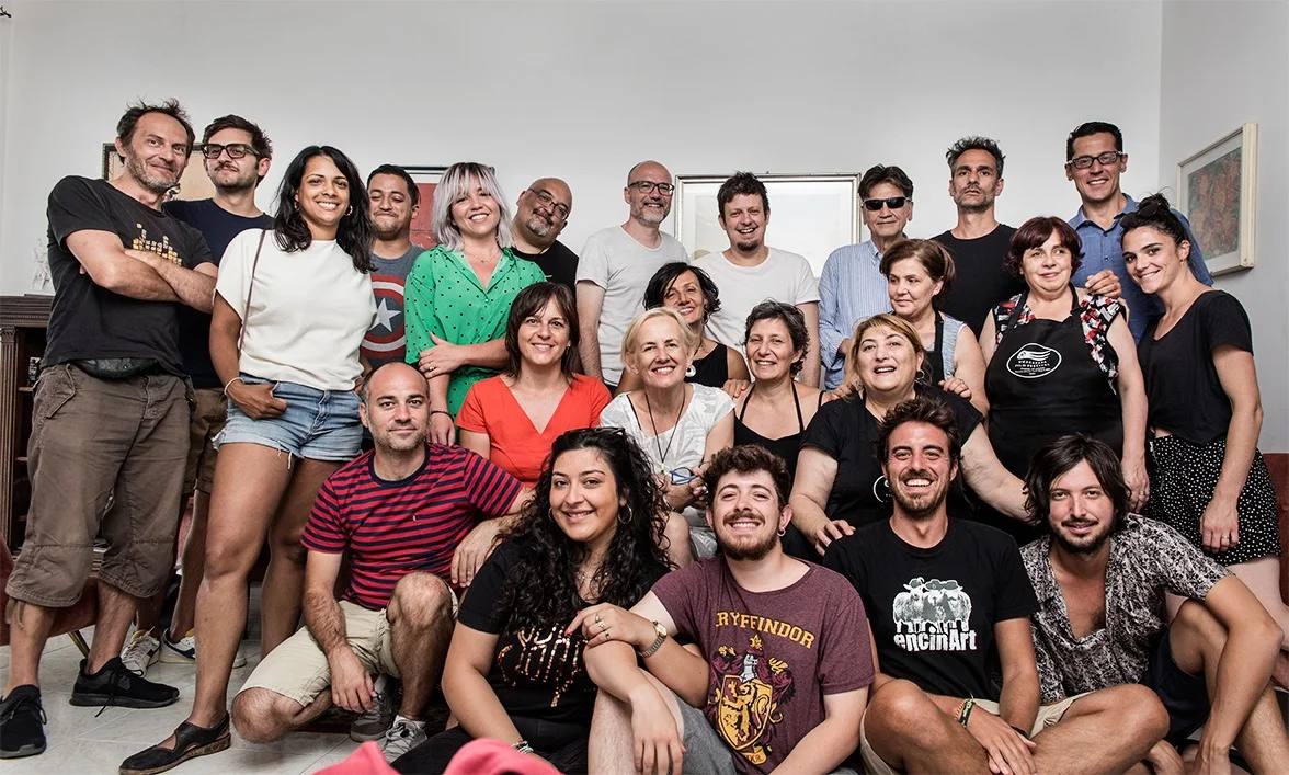 Guest film makers from all over the world in Irsina, Italy, for the 2nd annual Whakapapa Film Festival.