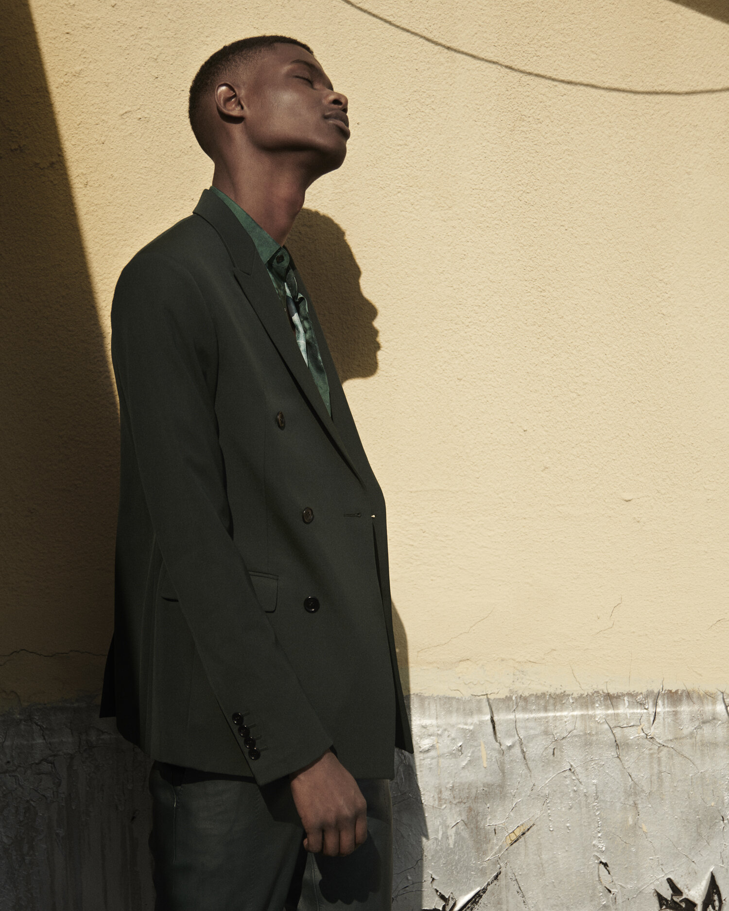 Rachide Embaló Wearing, Berluti Peak View Essential Homme Fall / Winter 2019 Brooklyn, NY Edition of 49 © All rights reserved.