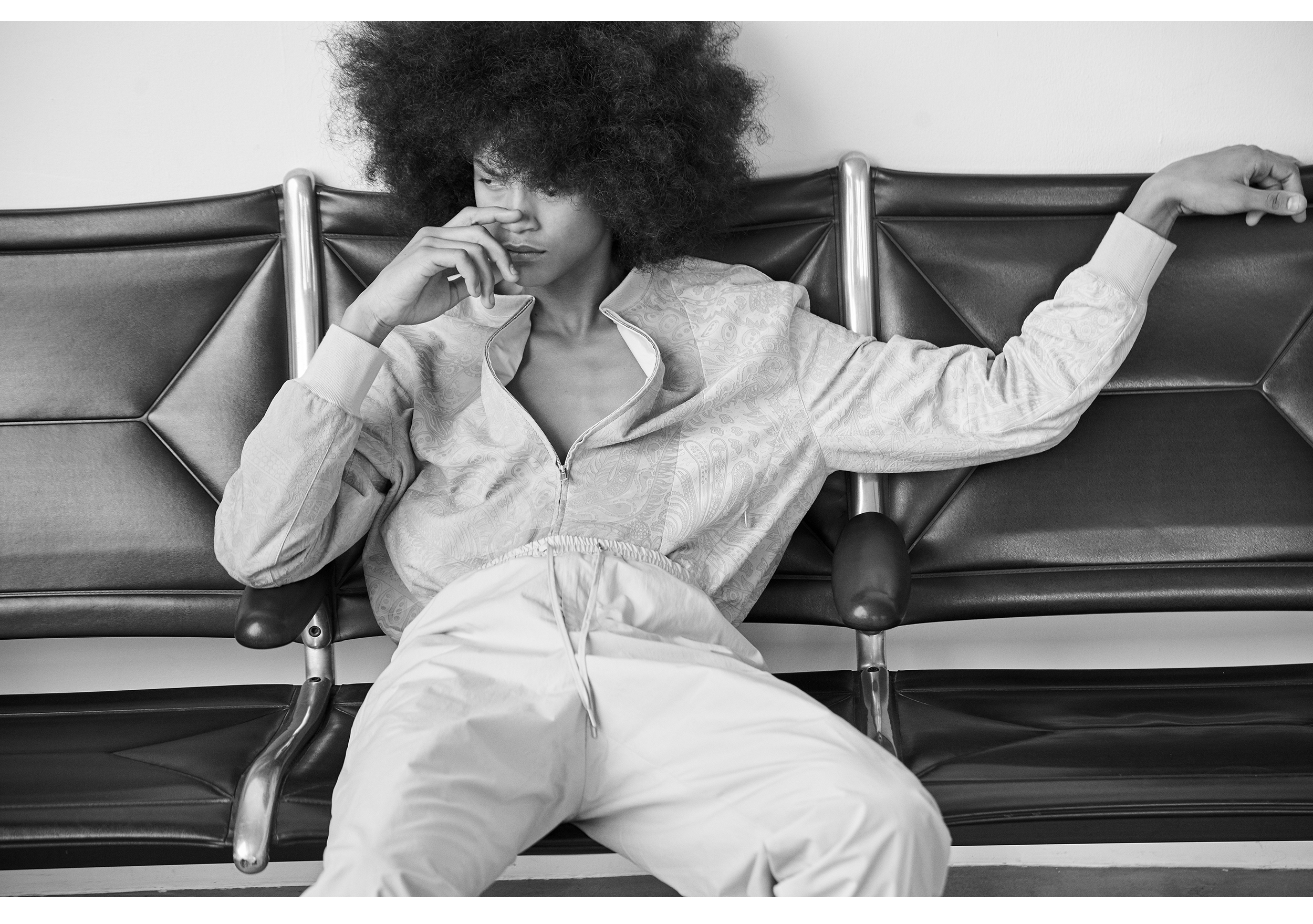Joaquim Arnell Wearing, Herm ès Fixture Essential Homme Summer 2019 Brooklyn, NY Edition of 48 © All rights reserved.