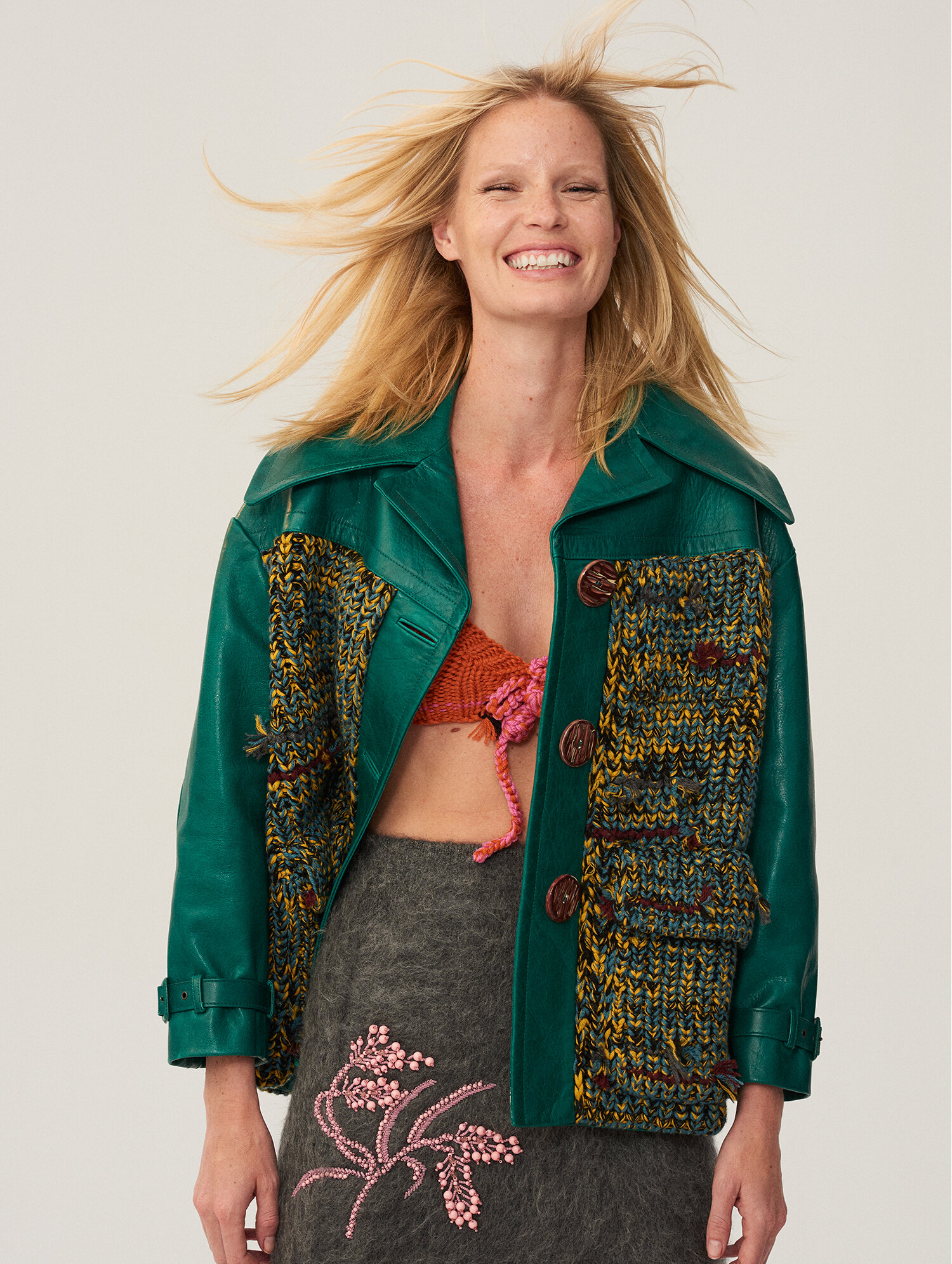 Caroline Winberg Wearing, Prada Clasicos Modernos Marie Claire Spain Fall / Winter 2017 Madrid, Spain Edition