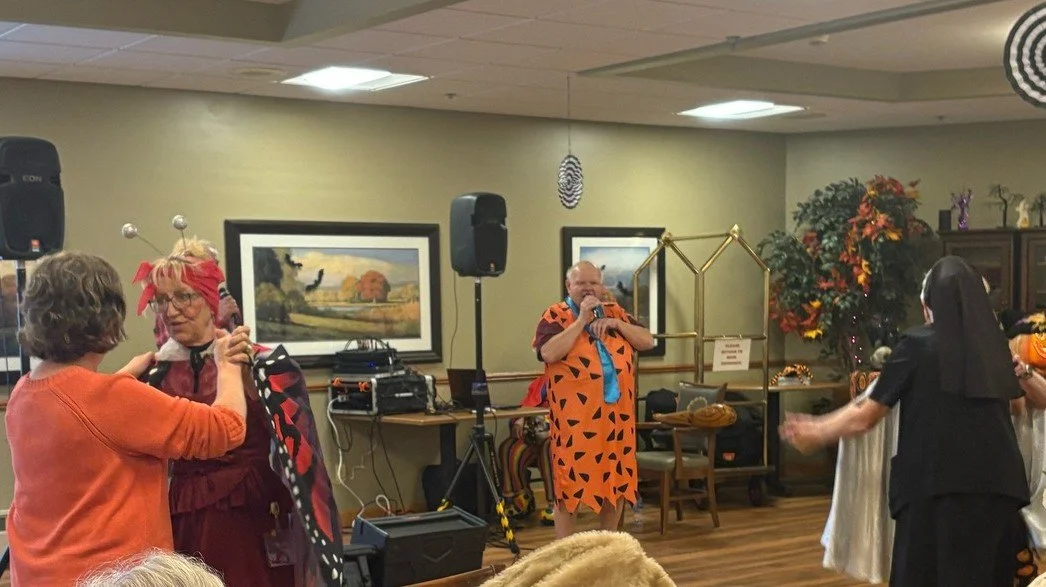 Dancing with the residents 