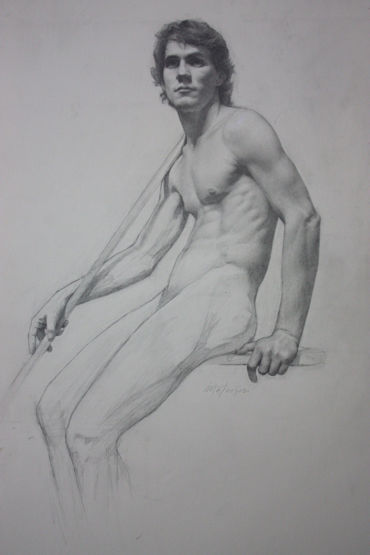    Nathan , Graphite on Paper 23" x 15"  