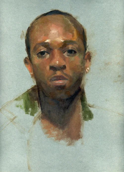  Untitled, Oil on Paper, 10" x 15" 