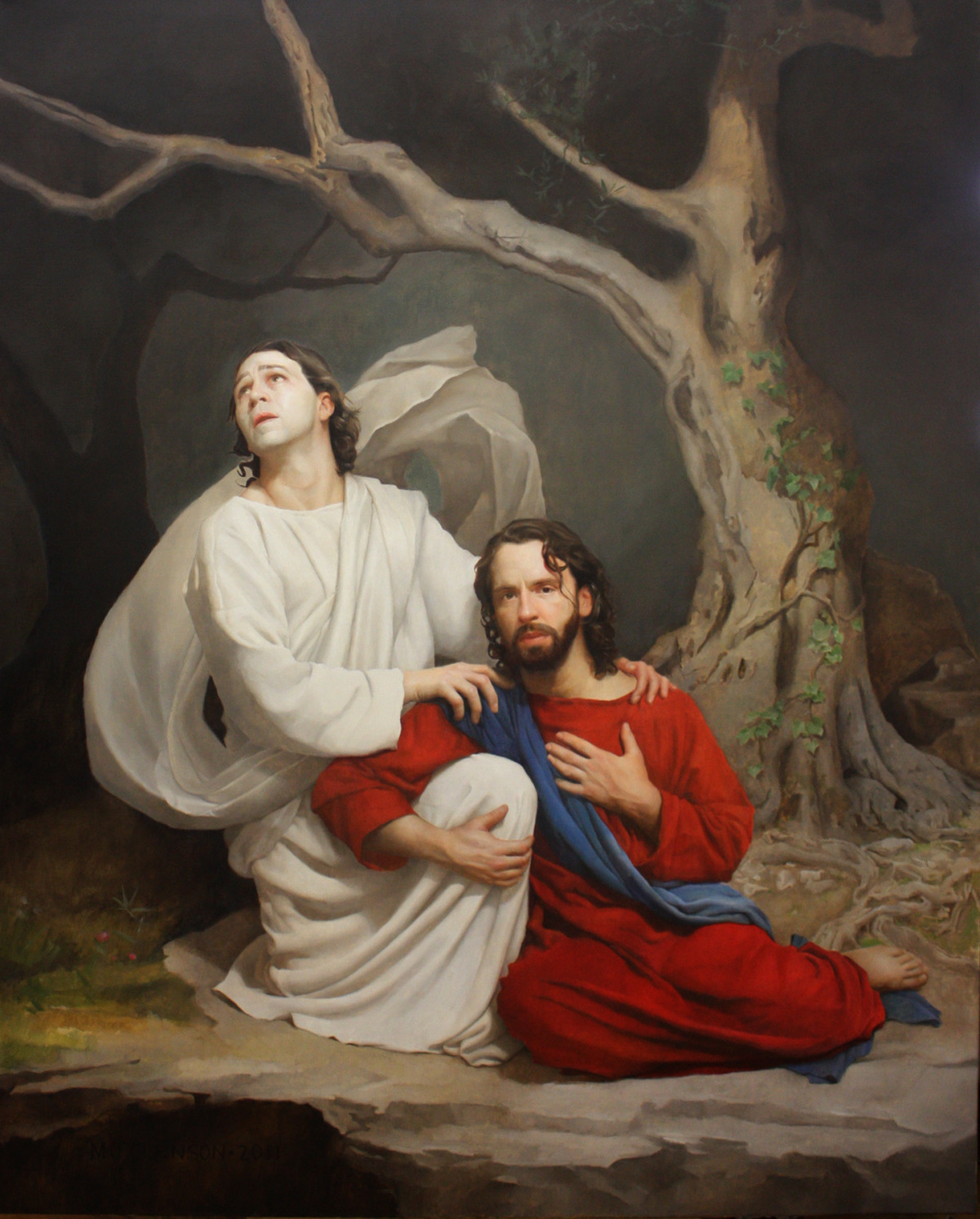   Gethsemane,  50 in x 40 in, Oil on Linen  (Springville Museum of Art Permanent Collection) 