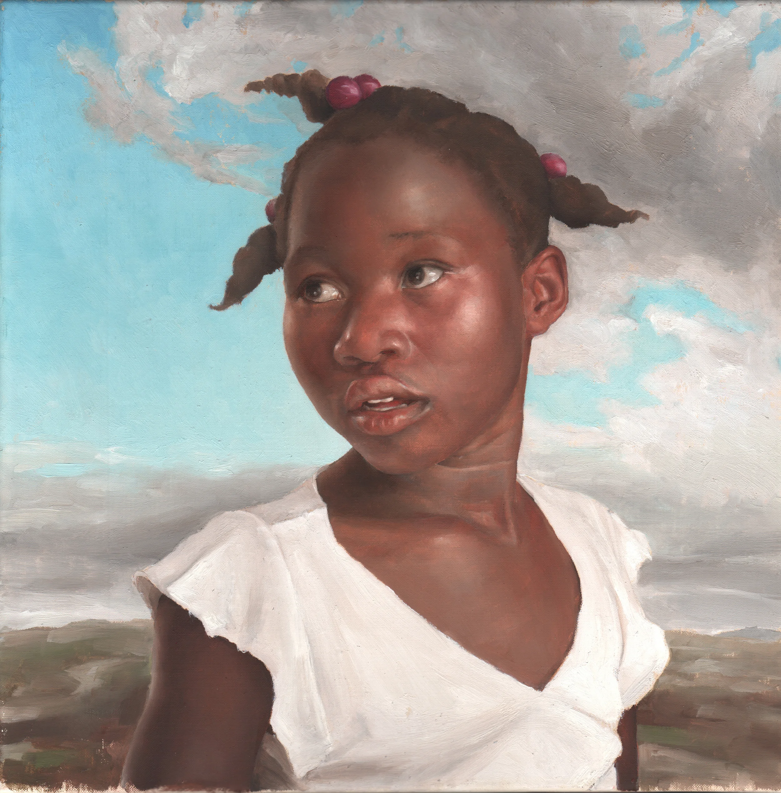   Pigtails  , 14 x 14, 2015  