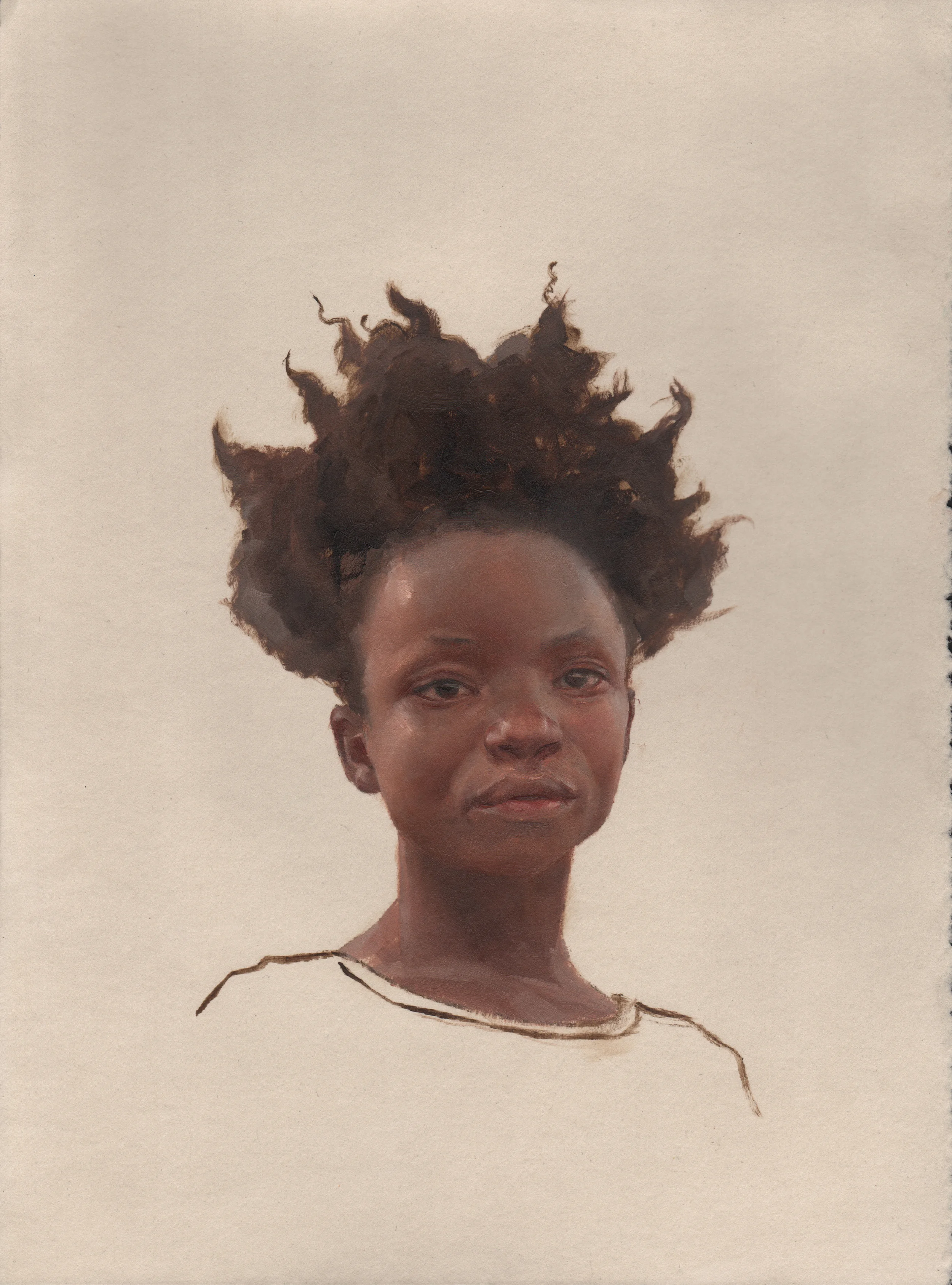   Unbraided,  Oil on Prepared Paper ,&nbsp; 15x10, 2013 &nbsp;  Private Collection 