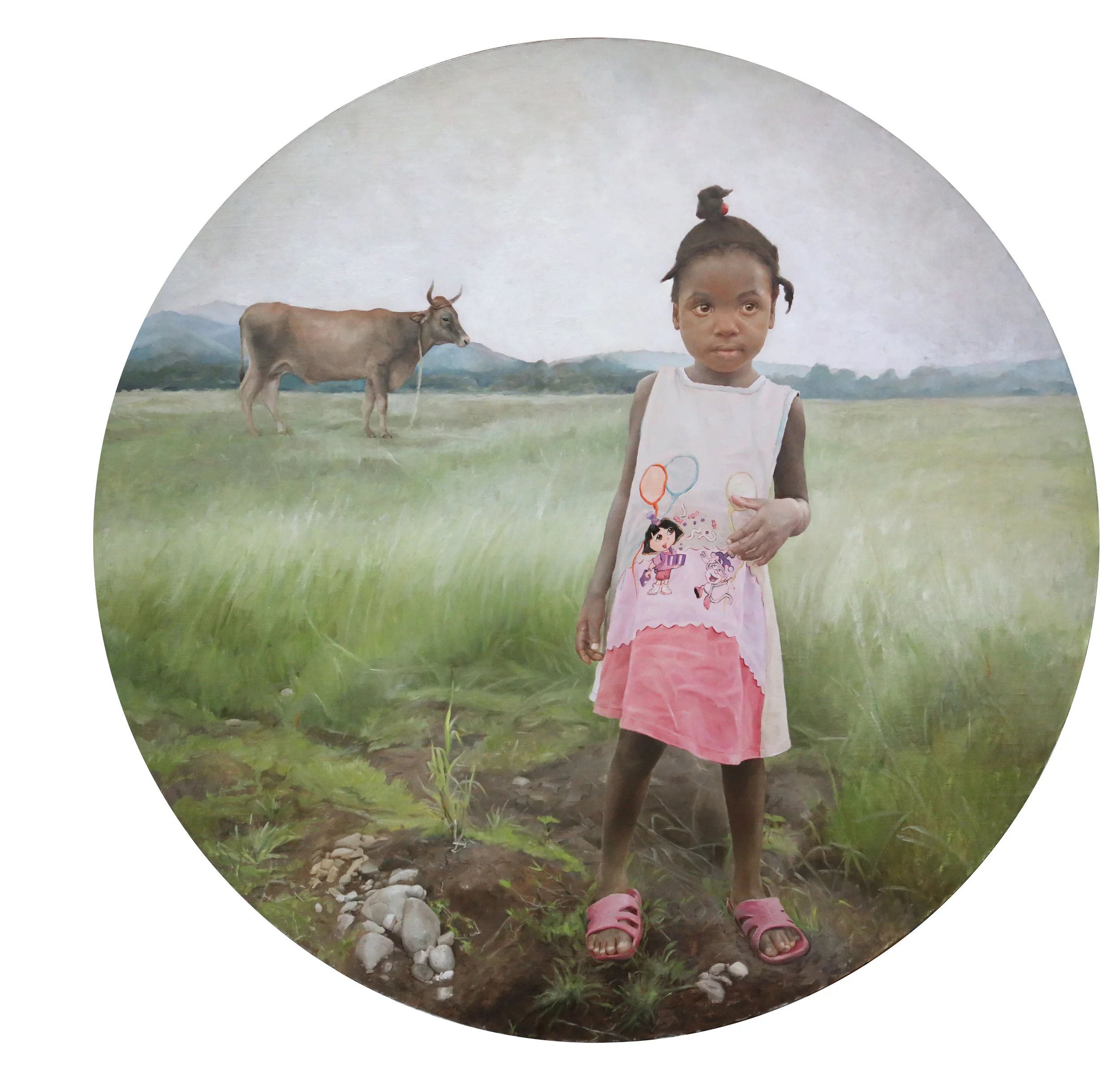   The Explorer  , 44" diameter,&nbsp;  Oil on Linen, 2015  