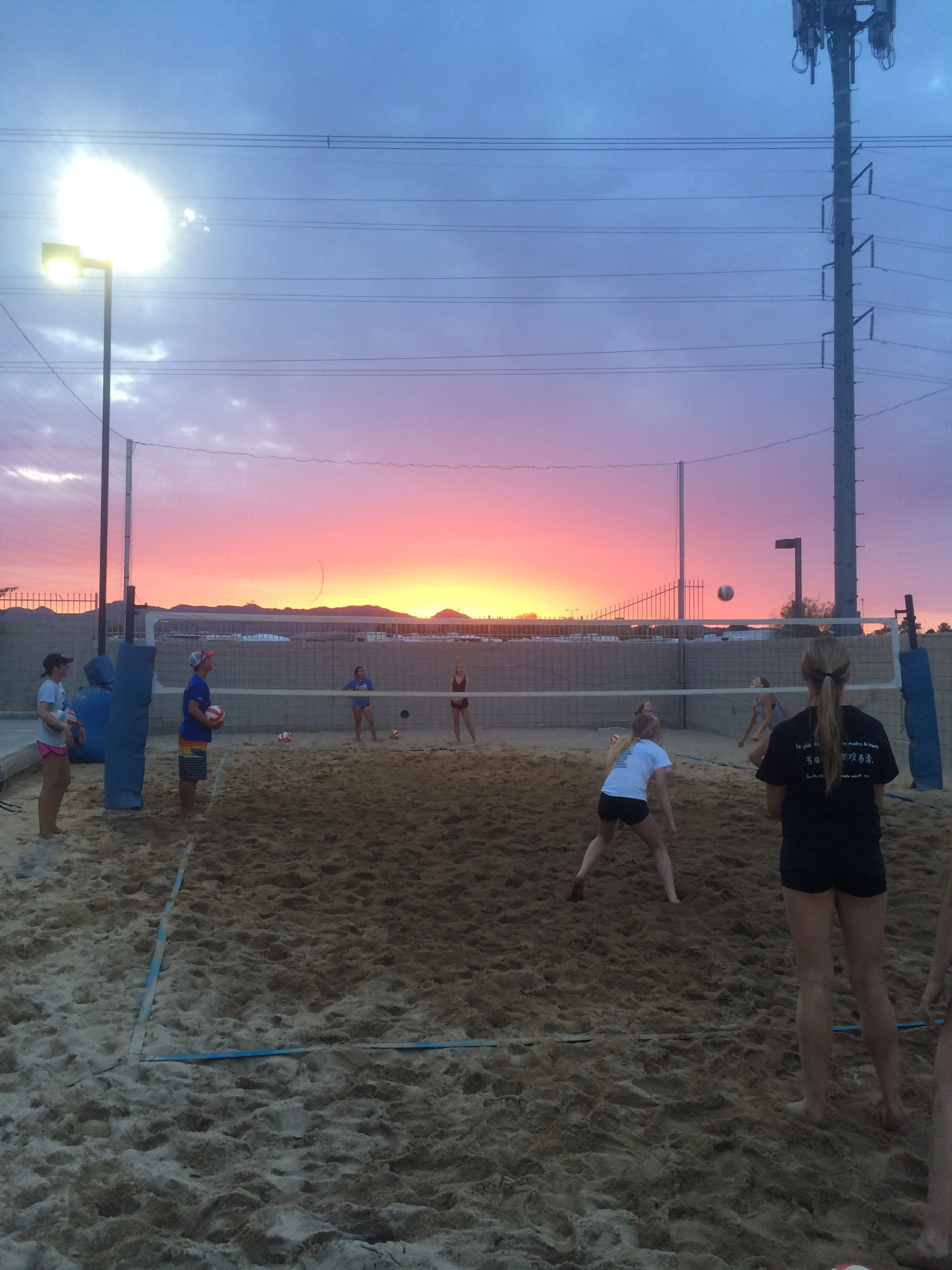 Not a bad view while training!
