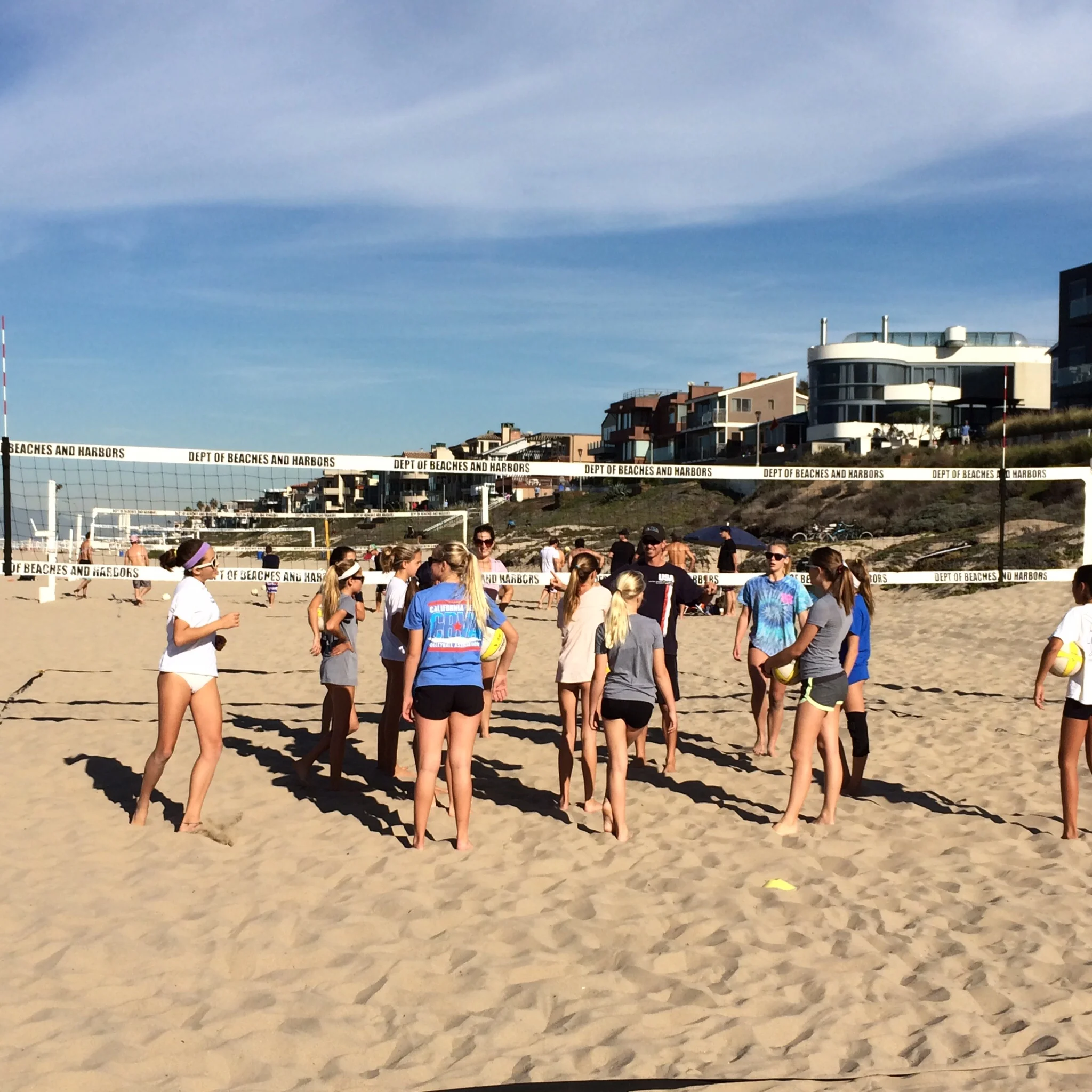 The girls trying to understand the new drill that was just created! 