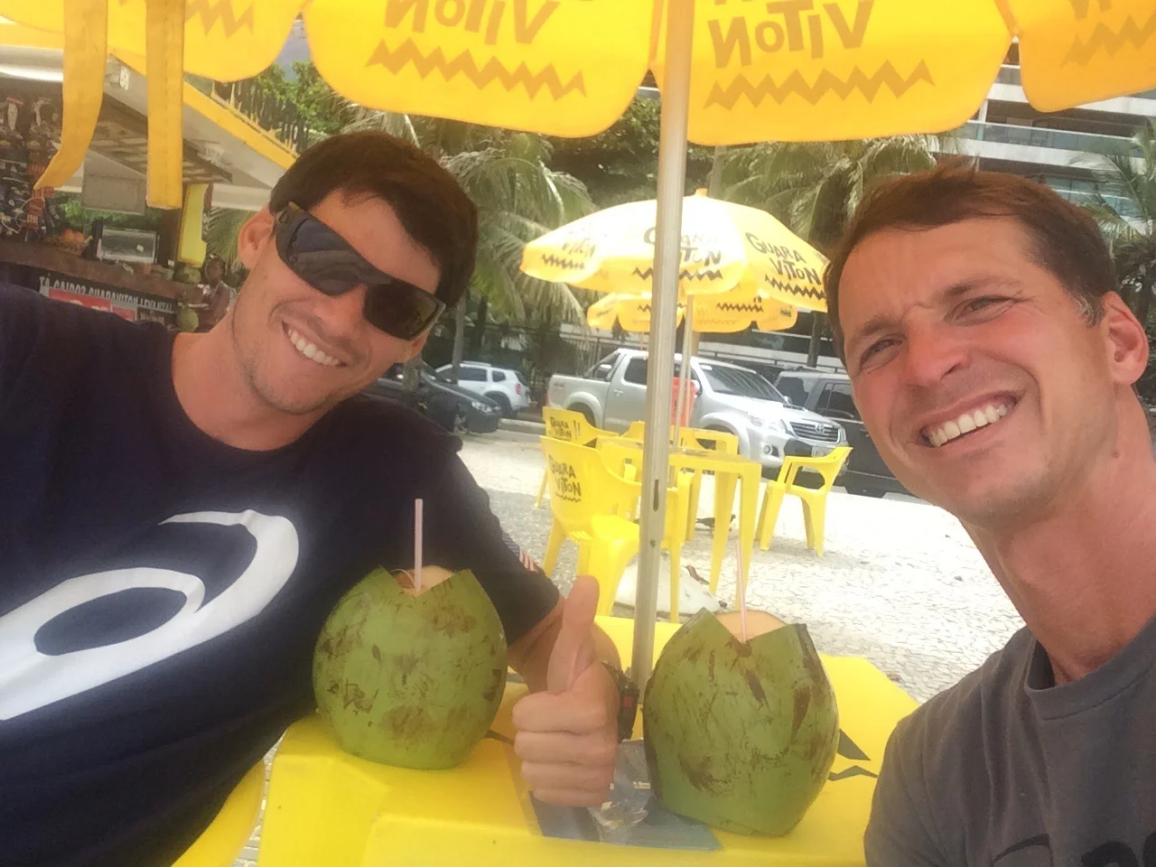 Jon and I enjoying Brazil