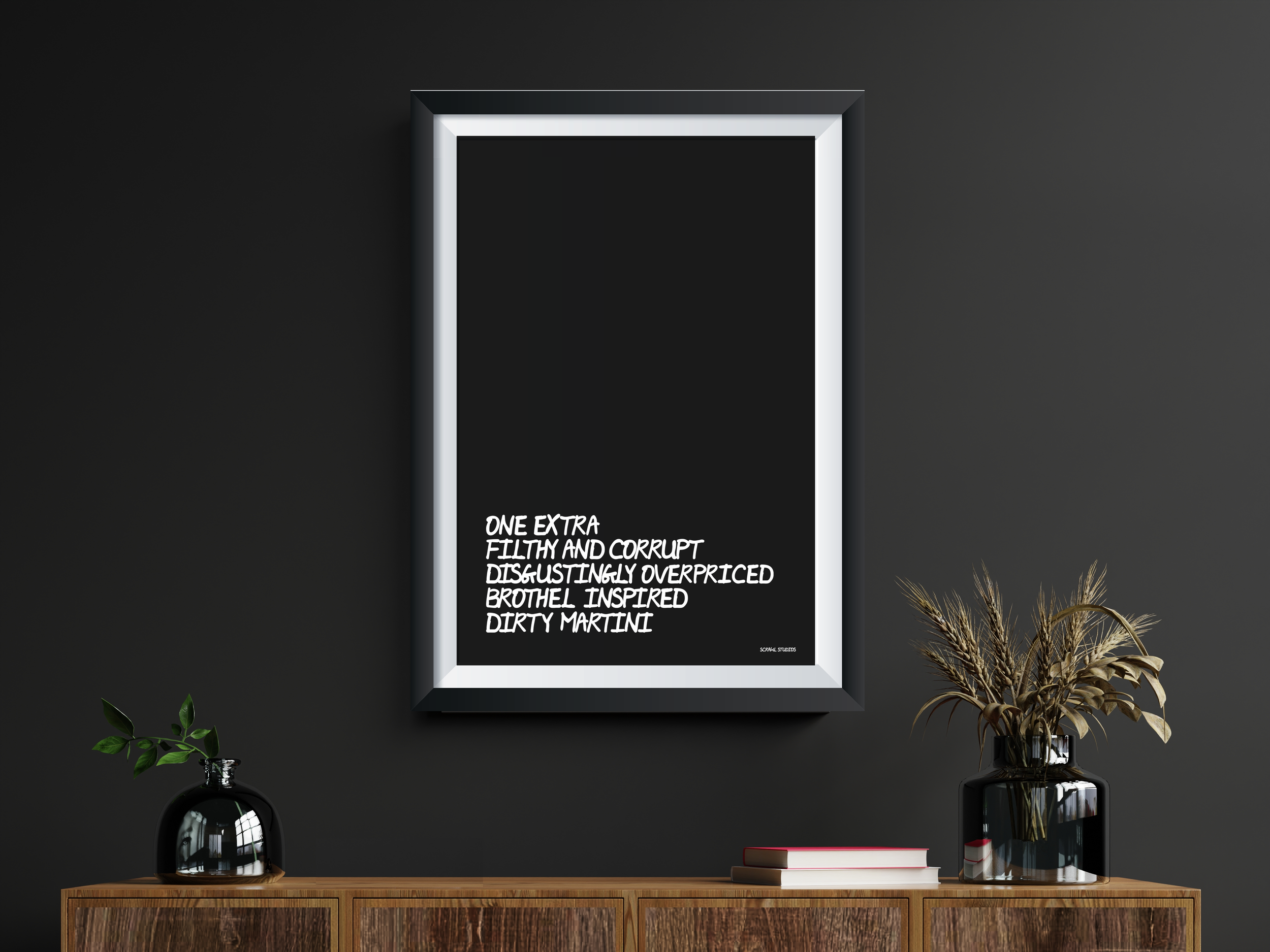 Scrawl New York Print / Martini