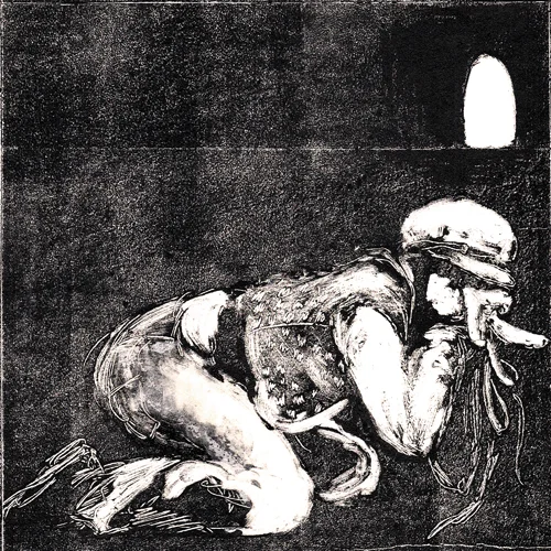 Masculine 2010, monotype on japanese paper, 15x15 cm