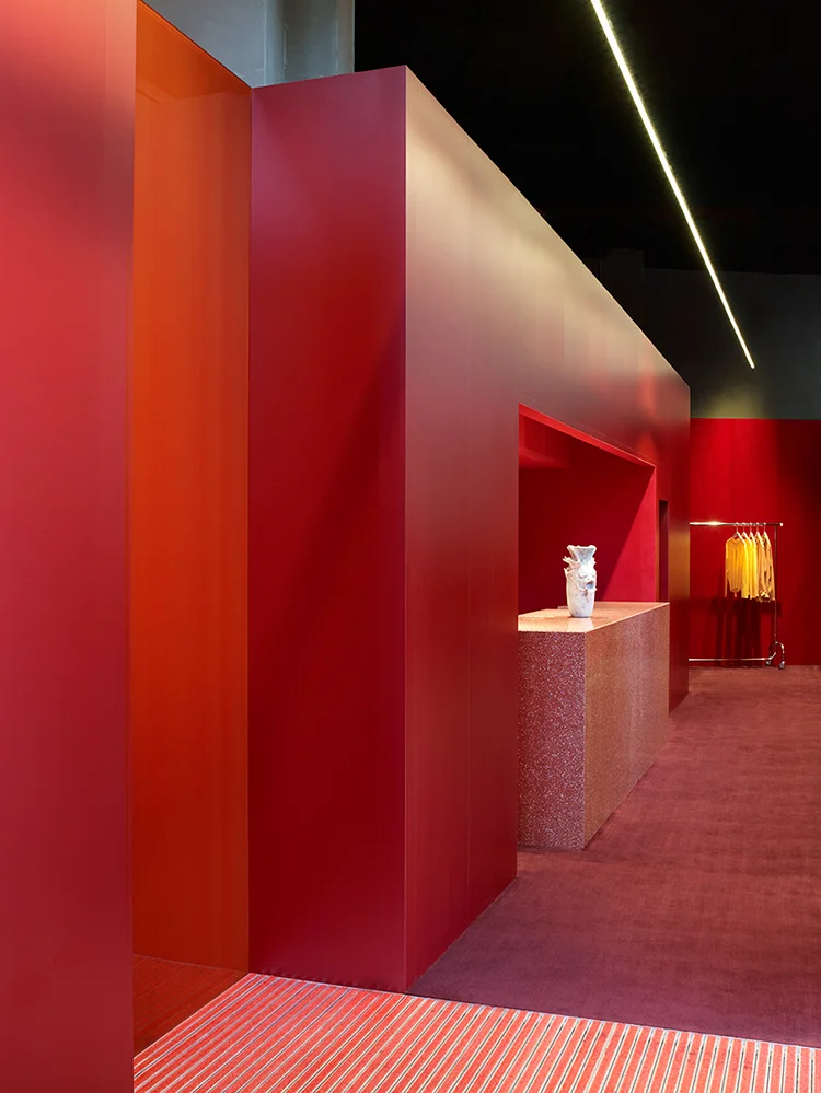 Acne Studios interior by Bozarth Fornell Architects