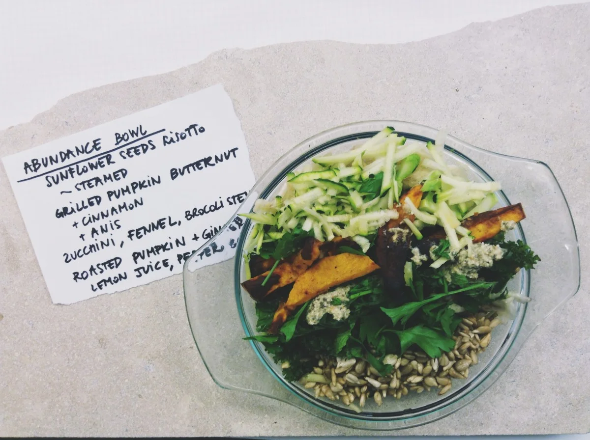 to cook - abundance bowl of sunflower risotto