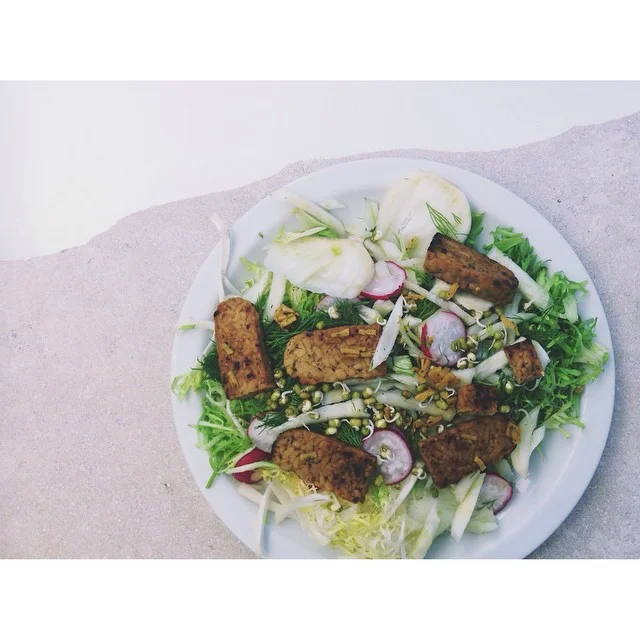 to make - orange glazed tempeh