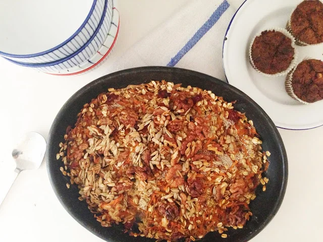 to bake - Baked carrot cake oatmeal from Green Kitchen Stories