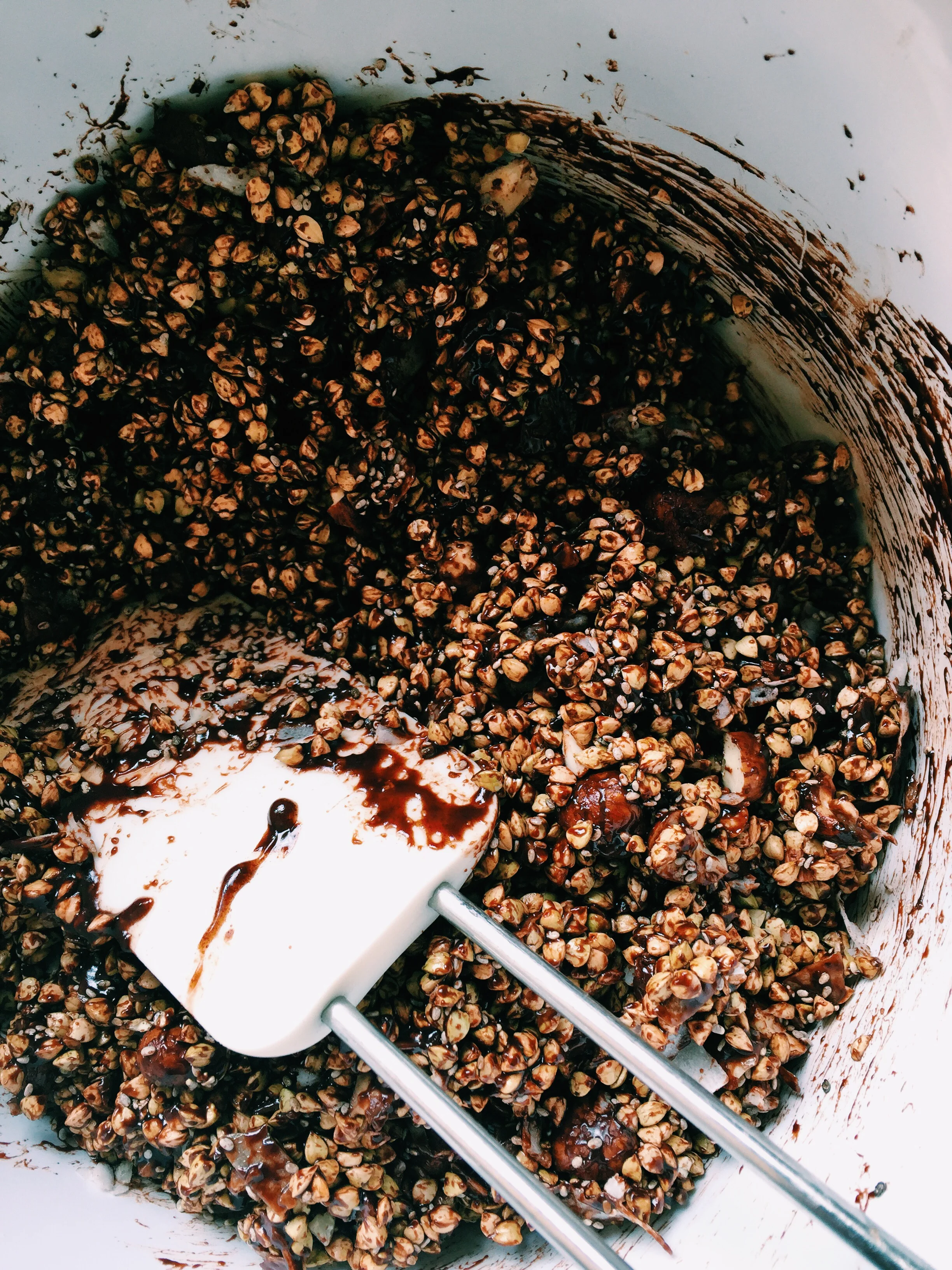 to bake - Chunky Chocolate Buckwheat Granola
