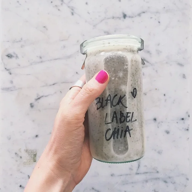 to drink - black label chia mylk