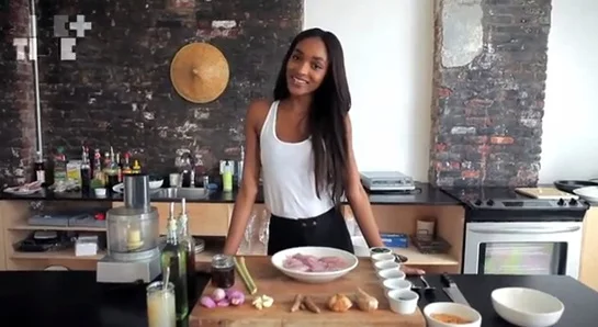 to bake - baked sea bass with spicy tomato sauce by Jourdan Dunn
