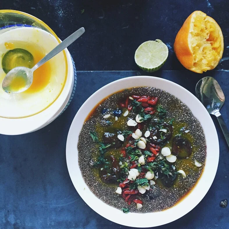 to make - blueberry chia pudding from Five Leaves, Brooklyn