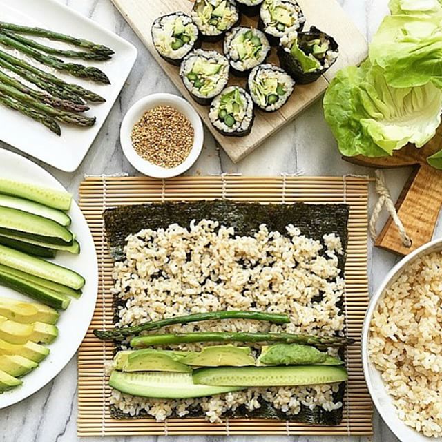 Beautiful_shades_of_green_via__thedelicious___I_am_obsessed_with_brown_rice_sushi__You_can_throw_any_veggies_inside_and_it_s_so_yummy__My_favourite_recently_is_avocado_and_cucumber_____What_s_yours__www.nicolemaree.com_by_heynicolemaree.jpg