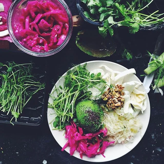 to make - sauerkraut ginger kimchi