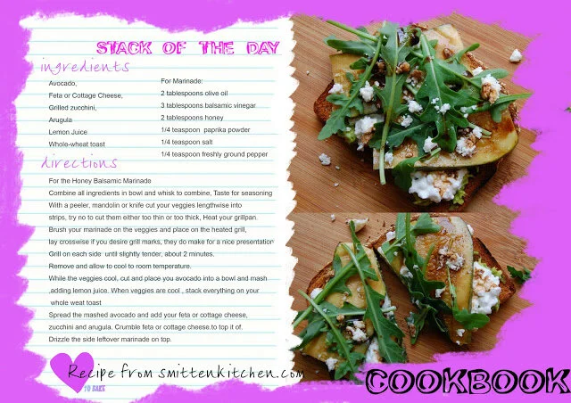 to make - Cottage cheese, grilled zucchini, arugula and honey balsamic dressing!