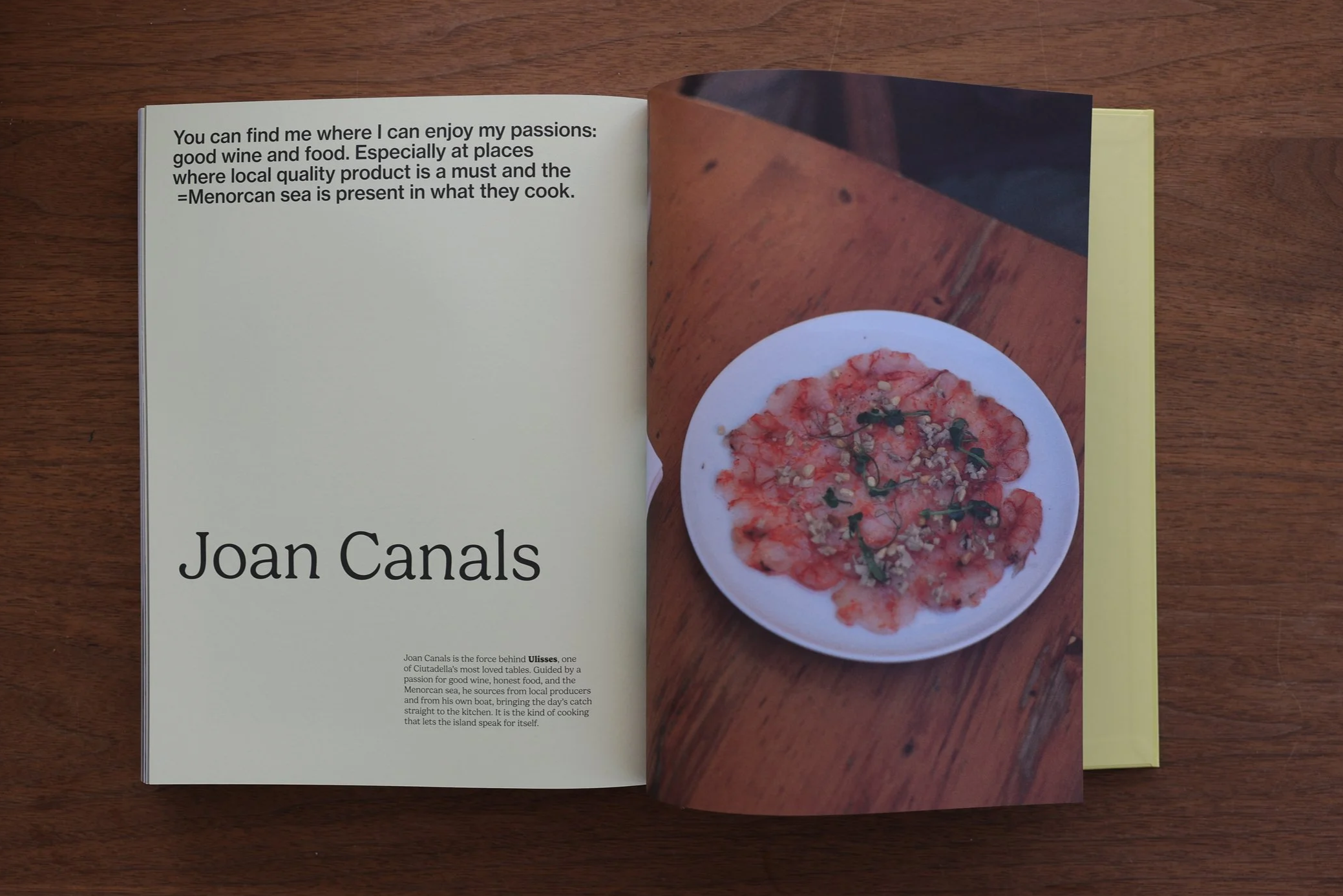 Guided By Food - Menorca - coffeetable book - foodie