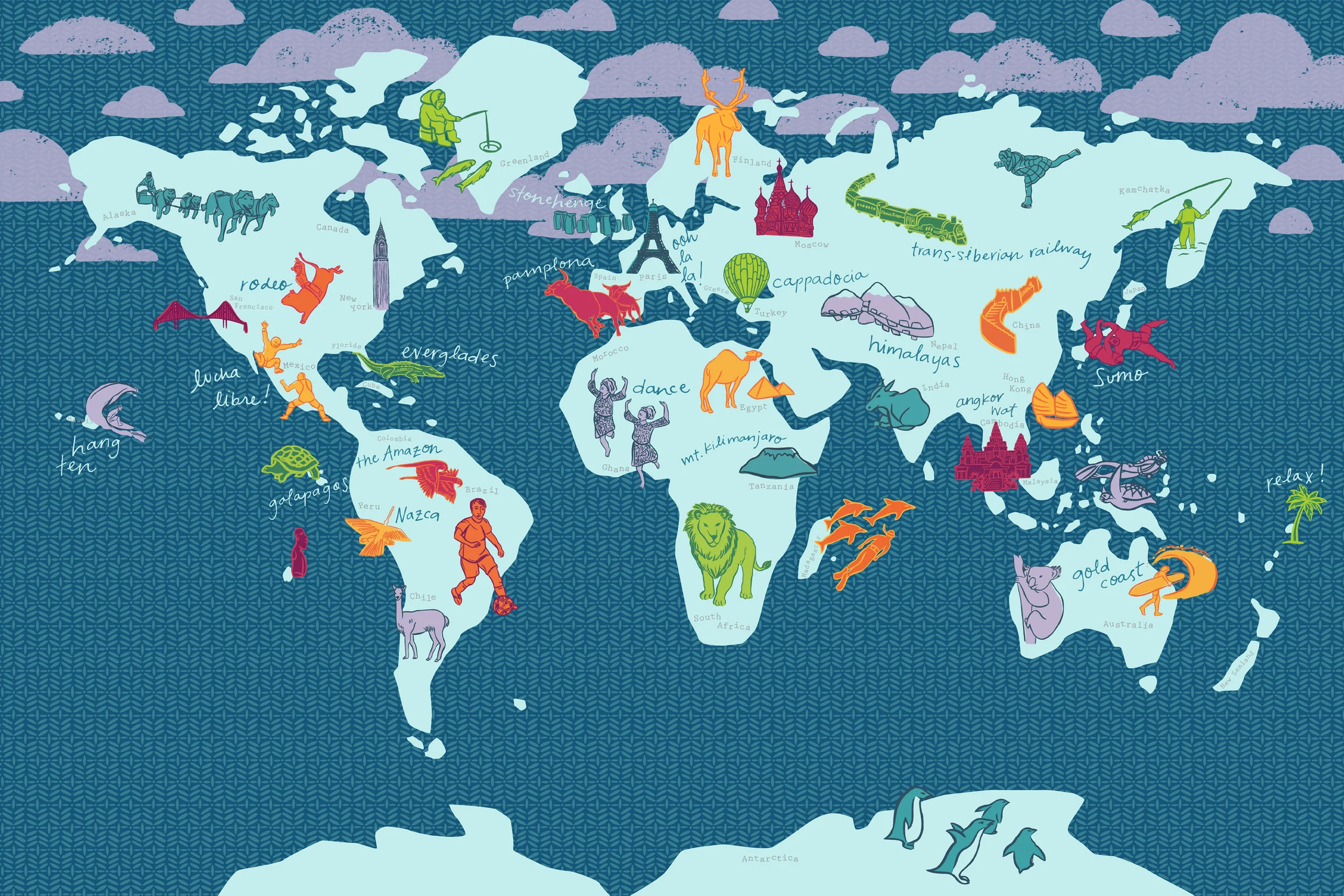 World Map of Wanderlust (Staples)