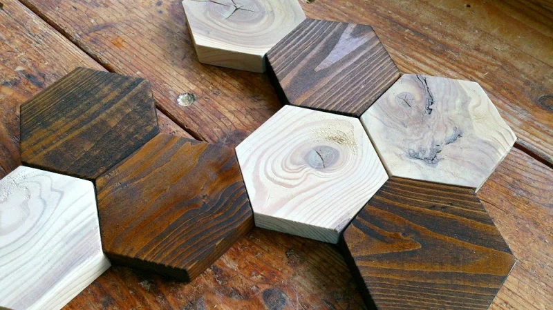 Magnetic Hexagon Coasters by I Like To Make Stuff