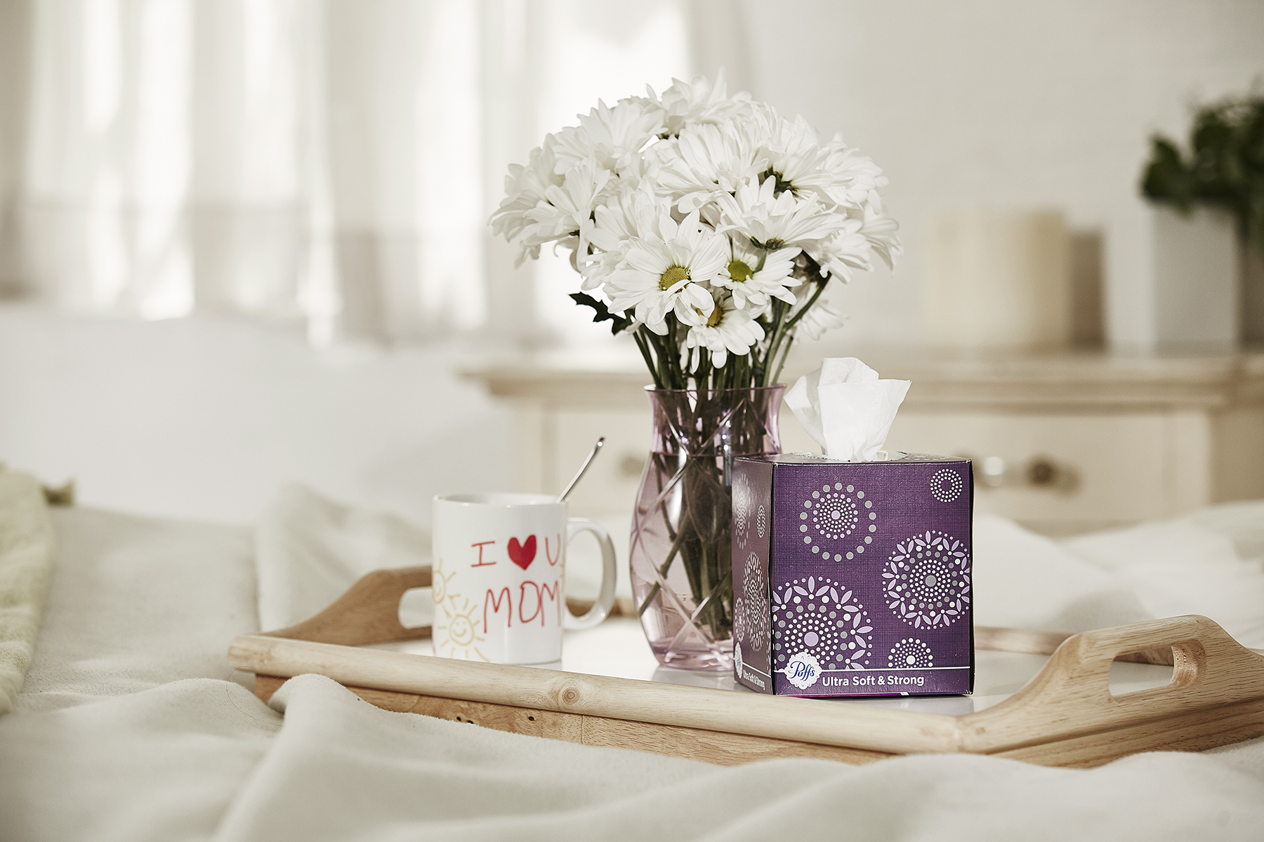 Set dressing and propping by Erin Lark Gray for Puffs Tissue shot by Candy Kennedy.