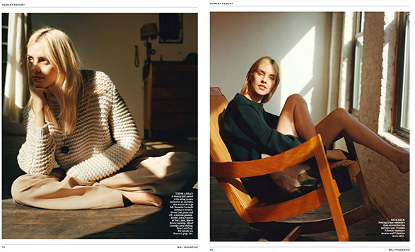 Fashion spread for WSJ propped by Erin Lark Gray and shot by Matteo Montanari Photography.