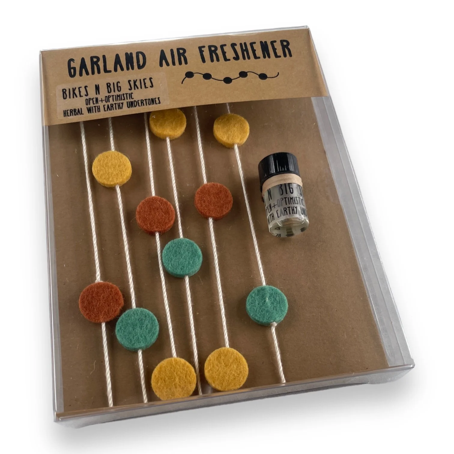 Garland Air Freshener Kit (Wool)- Bikes N Big Skies Scent