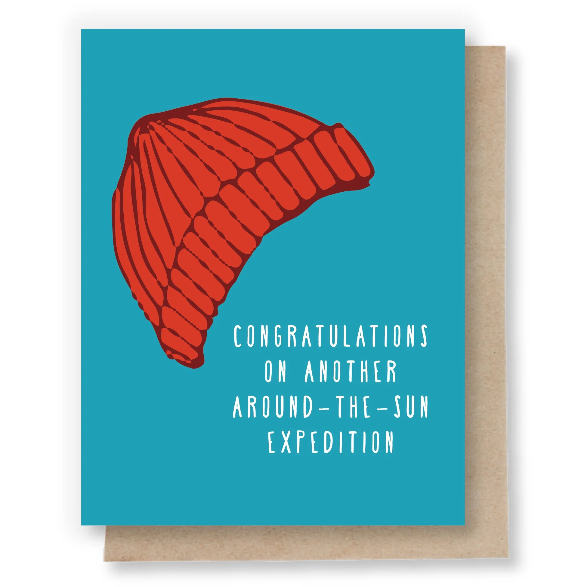 Around the Sun Expedition (Red Hat) Birthday Card