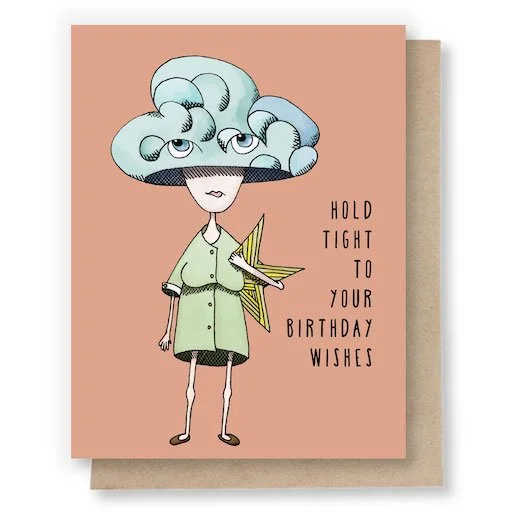 Hold Tight to Your Birthday Wishes Note Card