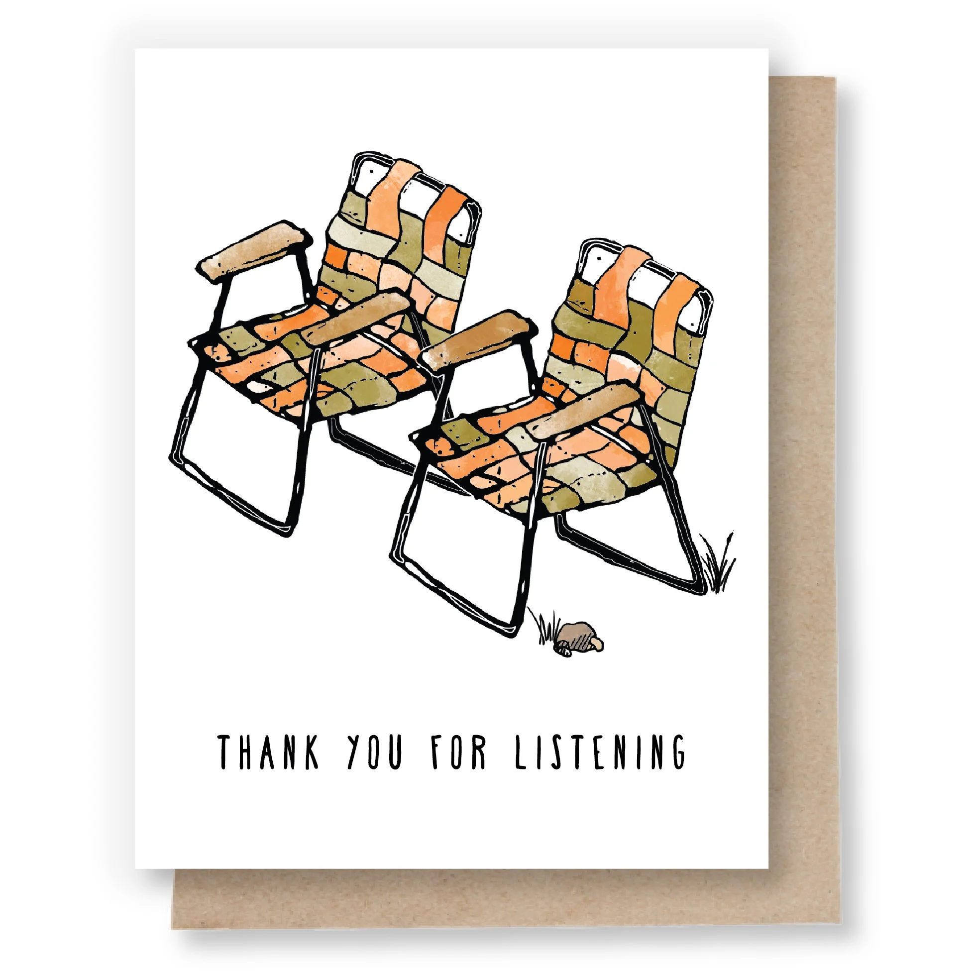 Thank You for Listening (Lawn Chair) Note Card