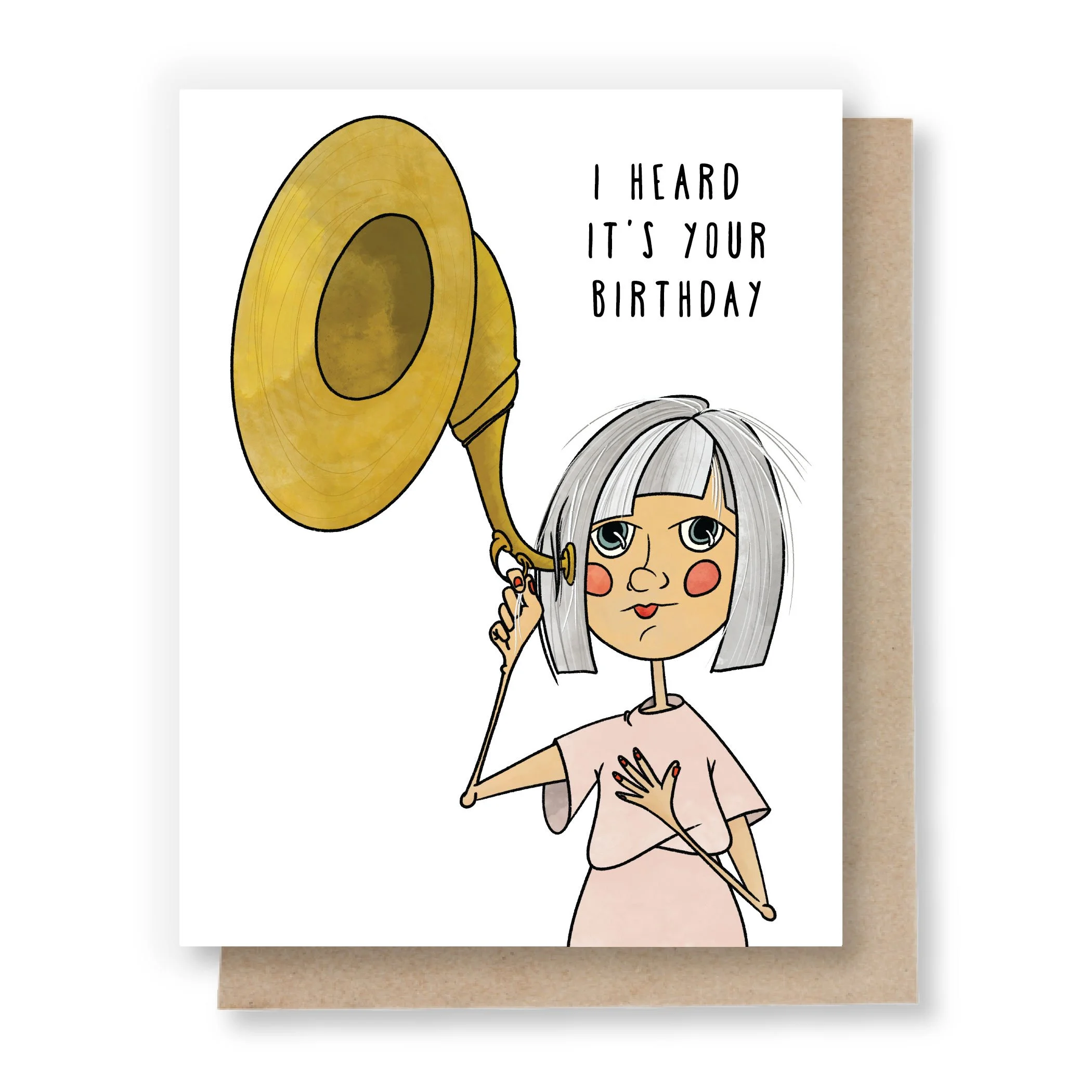 I Heard It's Your Birthday Card (Ear Tuba)