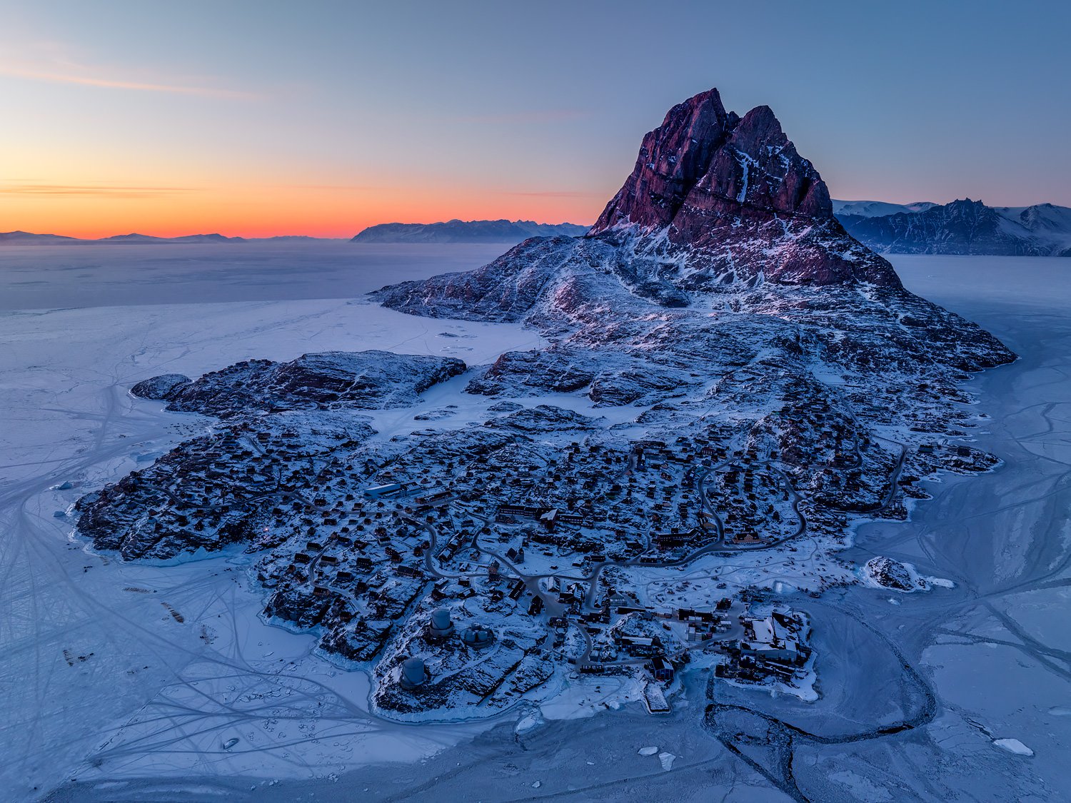 Nightfall in Uummannaq