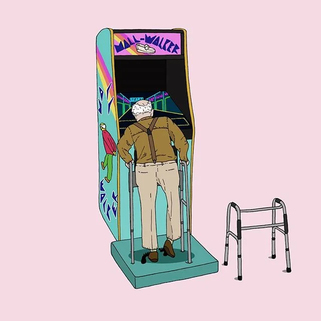 If you make to Sears in under 30 minutes from JCPenney's, you could beat Earl's top record!  #mallwalker #elderly #games #sears #claires #gap #spencers #exercise