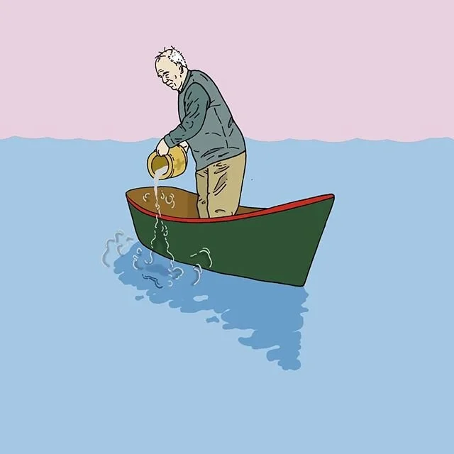 If you're gonna spread ashes, may as well spread all the ashes. Save a trip. #elderly #old #boatride #urn #ashes #kingsford #angelasashes #cigarette #death