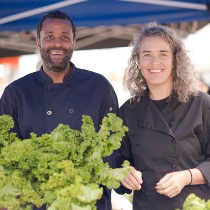 Steven Day and Romney 'Nani' Steele of The Cook and Her Farmer