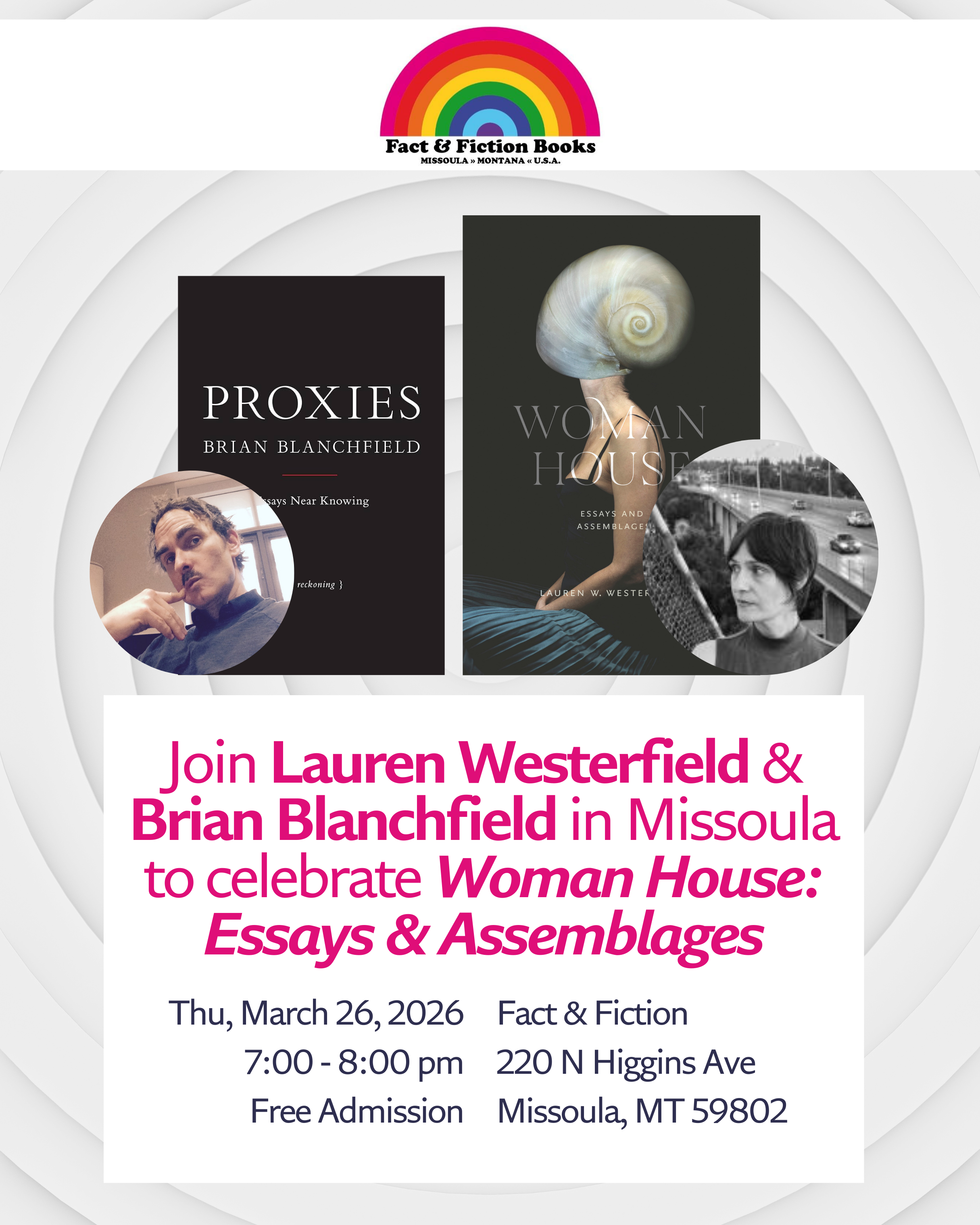 Lauren Westerfield with Brian Blanchfield