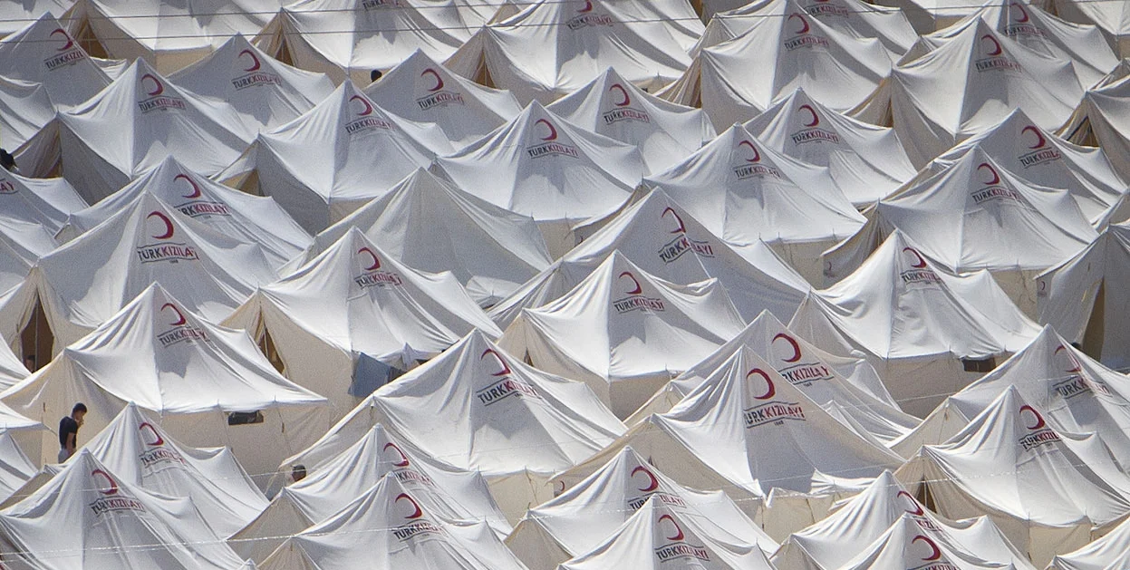 Unkown (2011) Tent compound in Boynuyogun Turkey near the Syrian border.jpg
