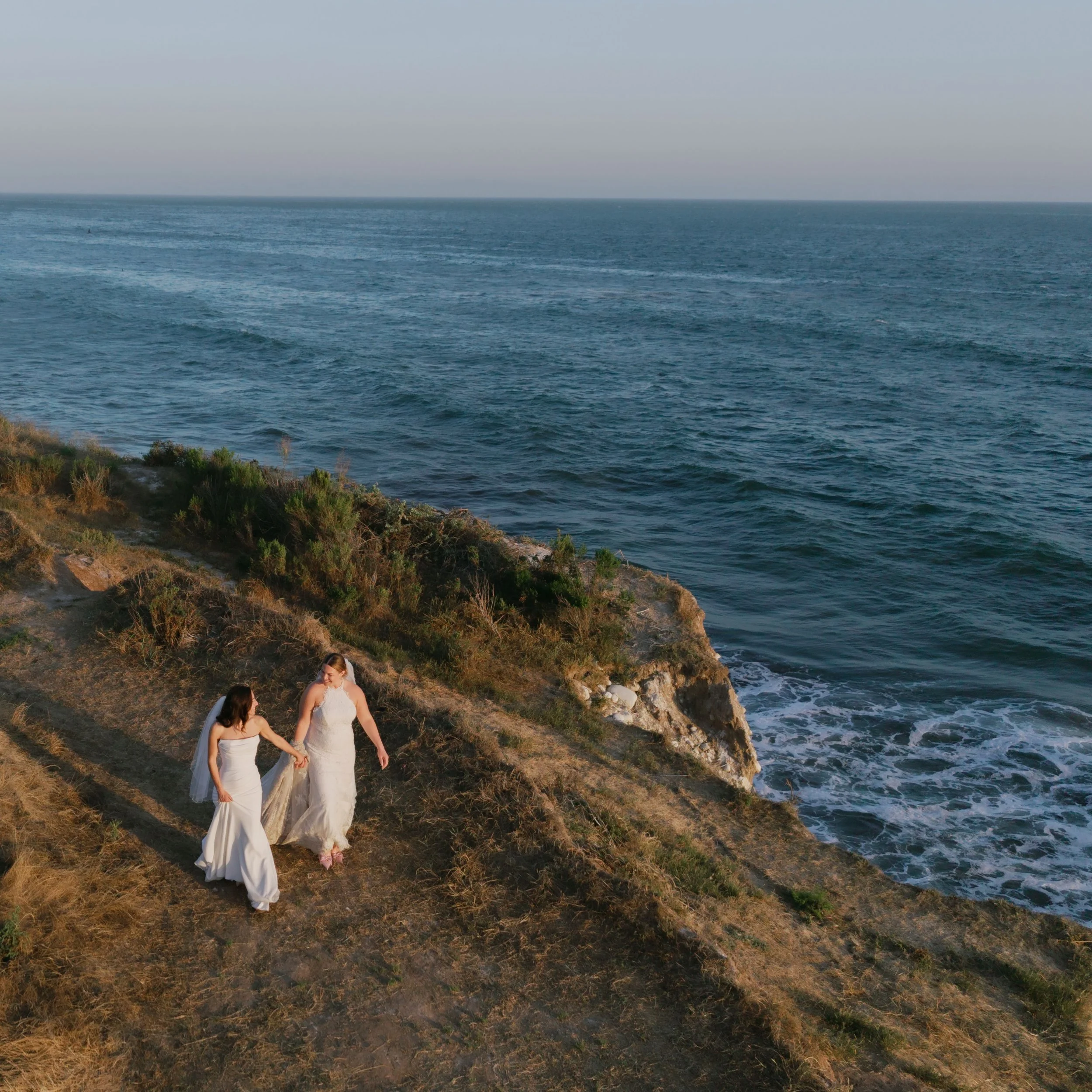 Still on cloud nine from yesterday&rsquo;s wildly beautiful day for S+K - the chillest, kindest, most open hearted brides. What a dream to capture their infectious love and good vibes. Also, obsessed with this colorful design by @kbeventssb and @alex