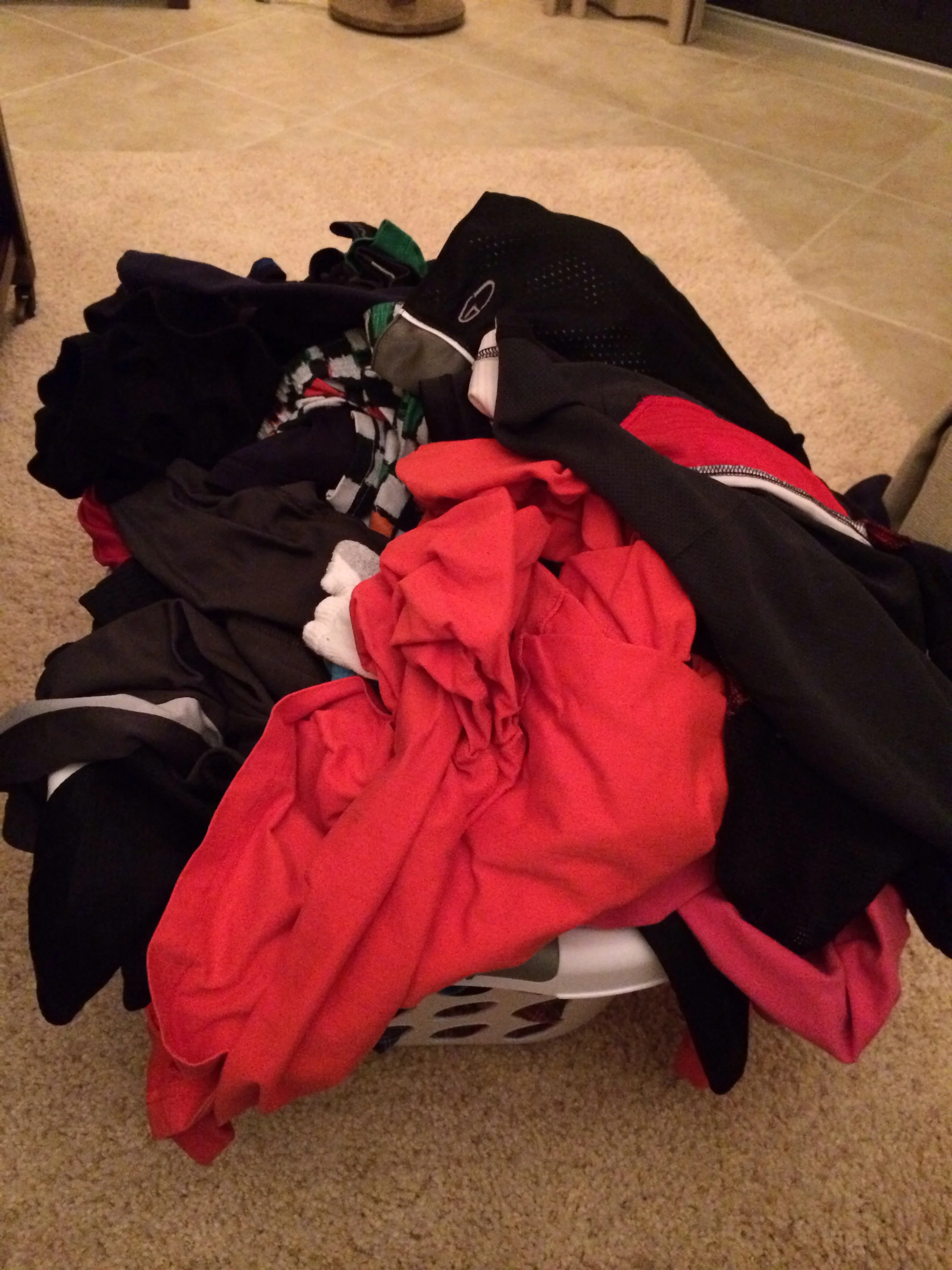 Laundry baskets spilleth over