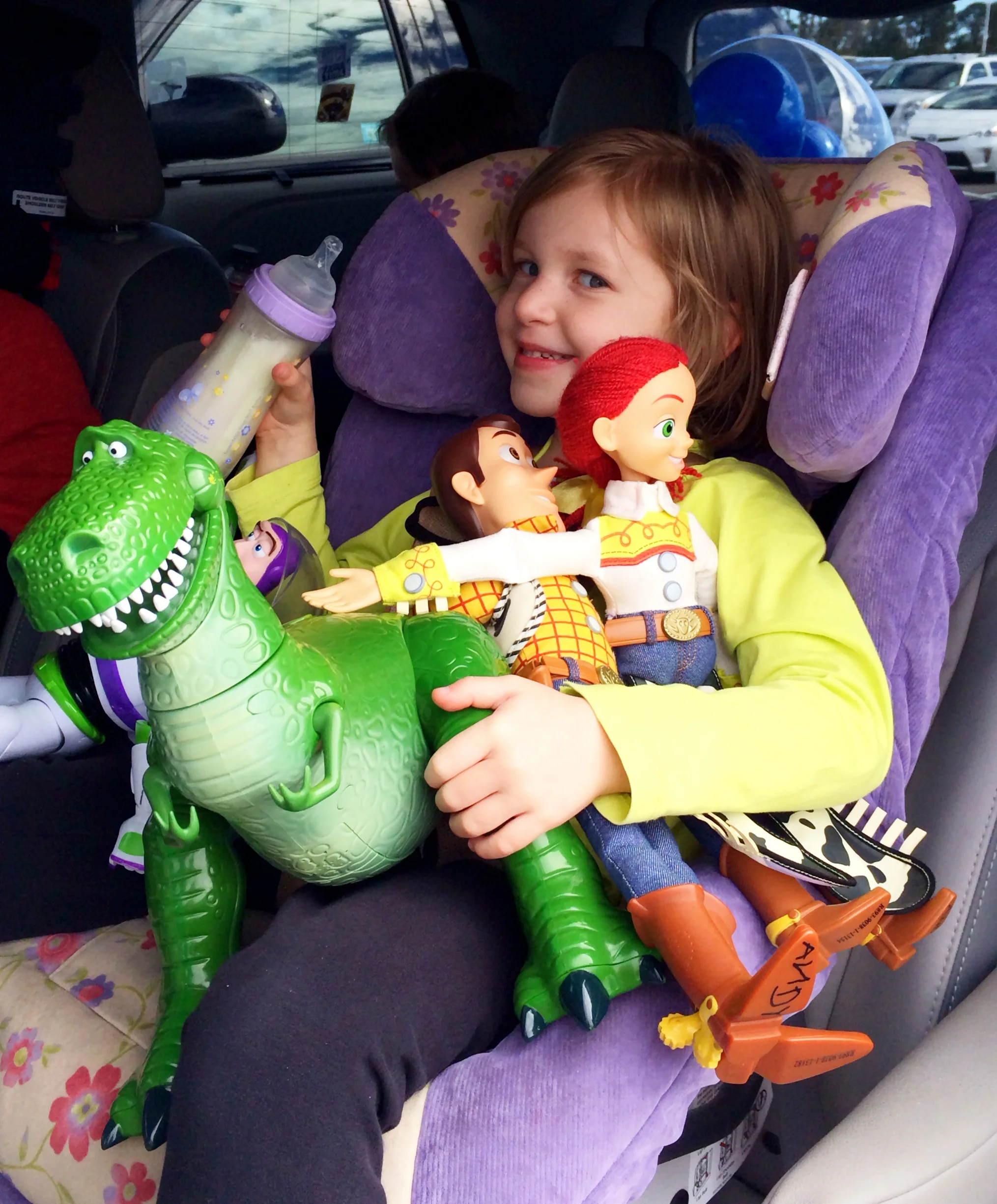 Hi Mommy! What are we doing now? (My four-year-old still drinks milk from a bottle. Ask my sister about it, she'll fill you in.)